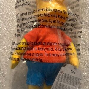 Bart Simpson Plush Toy in Red and Blue Outfit